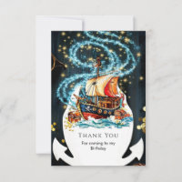 Cumpleaños de un barco pirata caprichoso