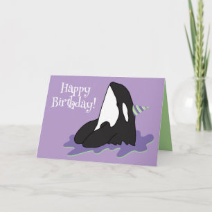 Tarjeta De Agradecimiento Cumpleaños del asesino de ballenas personalizable 
