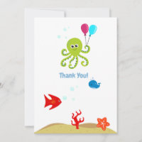 Cumpleaños del Niño Pulpo Bajo el Mar
