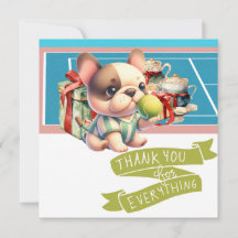 Cumpleaños del perro de tenis