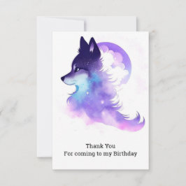 Tarjeta De Agradecimiento Cumpleaños del Personalizado caprichoso Woodland W