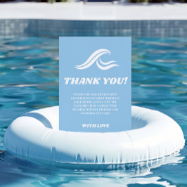 Tarjeta De Agradecimiento Cumpleaños del Surfing, el Grande