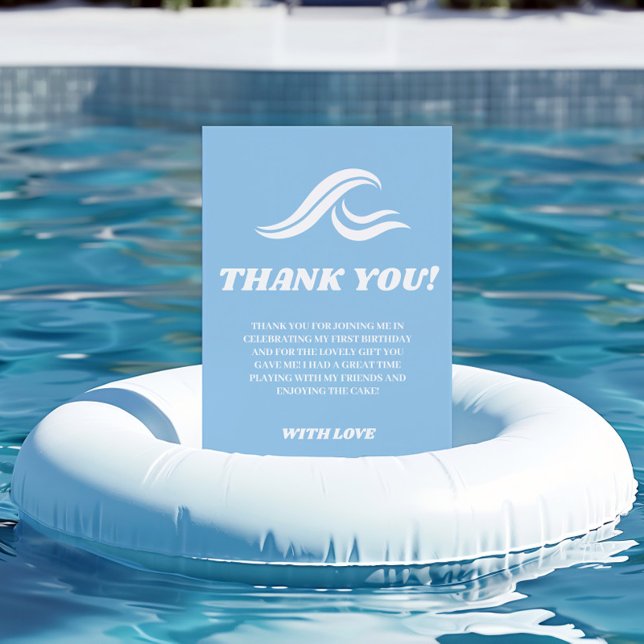 Tarjeta De Agradecimiento Cumpleaños del Surfing, el Grande (Subido por el creador)