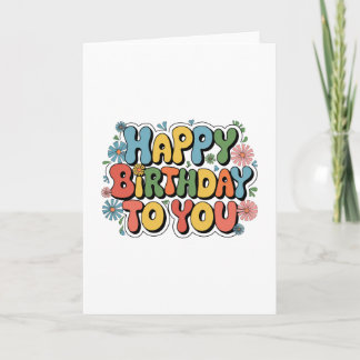 Tarjeta De Agradecimiento Cumpleaños floral genial