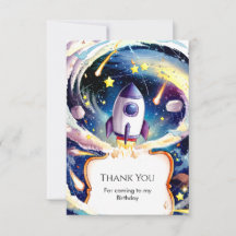 Cumpleaños mágico del cohete galáctico