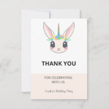 Cumpleaños Personalizado de Unicornio Rosa Lindo
