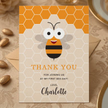 Cumpleaños Primer Día de la Abeja Niña Bebé
