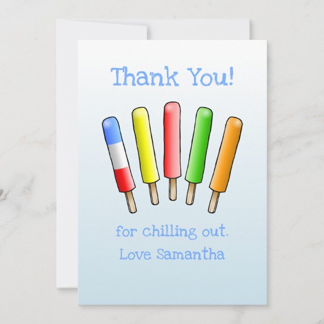 Tarjeta De Agradecimiento Cumpleaños Relajado (Anverso)