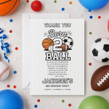 Cumpleaños Temático de Deportes de 2 Pelotas para 