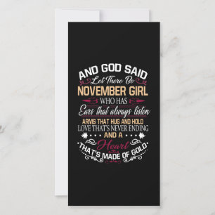 Tarjeta De Agradecimiento Cumpleaños   Y Dios Dijo Que Hubiera Chica De Novi