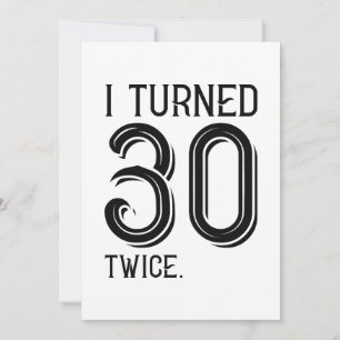 Tarjeta De Agradecimiento Cumplí 30 Dos Veces