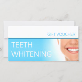 Tarjeta De Agradecimiento Cupón de regalo de blanqueamiento dental Regalo de