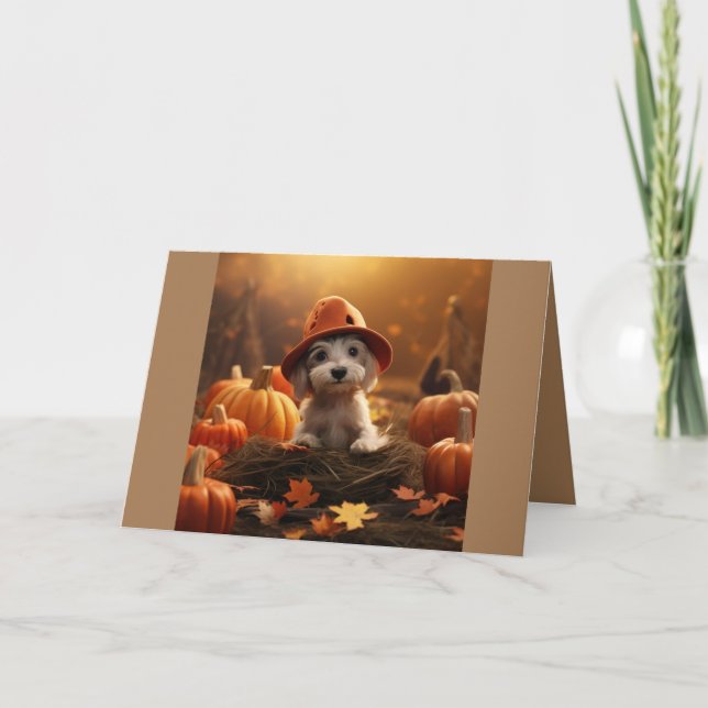 Tarjeta De Agradecimiento Cuppy Happy Halloween Card (Anverso)