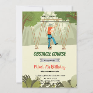 Tarjeta De Agradecimiento Curso de obstáculos para caminar
