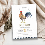 Tarjeta De Agradecimiento Curte Rooster Farm Watercolor Kids Birthday Invite<br><div class="desc">Colección infantil temática de la granja de pollo Cute.- Es un elegante Ilustracion minimalista de acuarela de granja de pollo con granero rojo bonito, perfecto para la fiesta de cumpleaños temática de los pequeños. Es muy fácil de personalizar, con sus datos personales. Si necesita cualquier otro producto o personalización que...</div>