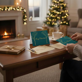 Tarjeta De Agradecimiento Custom Color Christmas Card