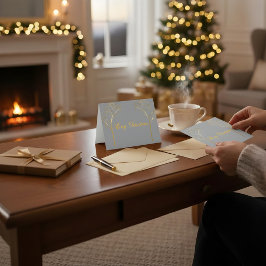 Tarjeta De Agradecimiento Custom Color Christmas Card