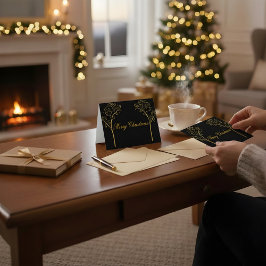 Tarjeta De Agradecimiento Custom Color Christmas Card