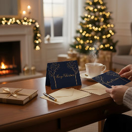 Tarjeta De Agradecimiento Custom Color Christmas Card