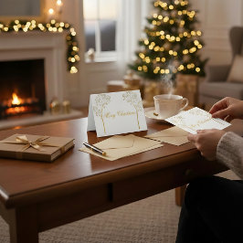 Tarjeta De Agradecimiento Custom Color Christmas Card