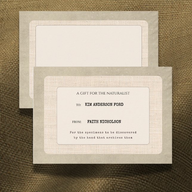 Tarjeta De Agradecimiento Custom Naturalist Graduation Gift Enclosure Card (Subido por el creador)