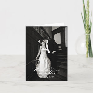 Tarjeta De Agradecimiento Custom Photo Wedding Thank You Card