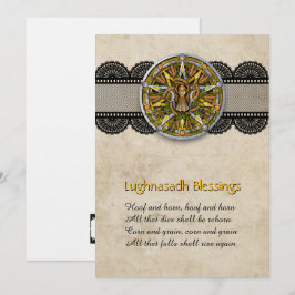 Tarjeta De Agradecimiento Customizable Lughnasadh Lammas Greeting Card