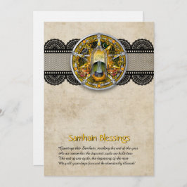 Tarjeta De Agradecimiento Customizable Samhain Greeting Card