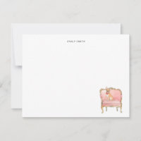 Cuta acuarela Chihuahua perro llano gracias tarjet