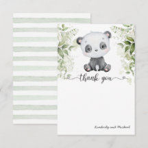 Cute Baby Panda Watercolor Cumpleaños | BABY SHOWE