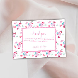 Tarjeta De Agradecimiento Cute Berry Sweet SValentine Baby Shower