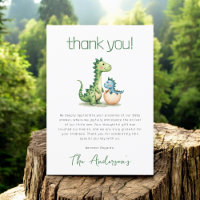 Cute Dinosaur Watercolor Baby Shower