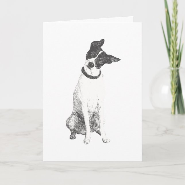Tarjeta De Agradecimiento Cute Dog Friendship Card (Anverso)