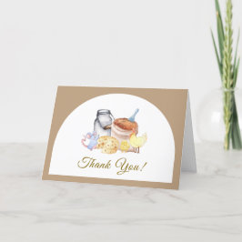 Tarjeta De Agradecimiento Cute Farm Chicken Mouse Baby Shower
