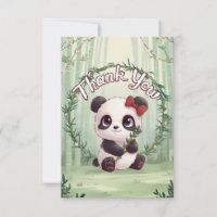 Cute Greeting Panda