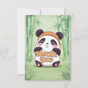 Tarjeta De Agradecimiento Cute Greeting Panda