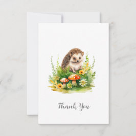 Tarjeta De Agradecimiento Cute Hedgehog personalizado