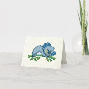 Tarjeta De Agradecimiento Cute Koala Notecard