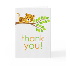 Cute Little Leopard (Tarjeta de agradecimiento)