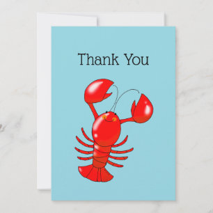 Tarjeta De Agradecimiento Cute Lobster