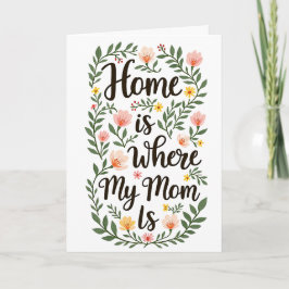 Tarjeta De Agradecimiento Cute Modern Floral Happy Mother's Day