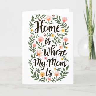 Tarjeta De Agradecimiento Cute Modern Floral Happy Mother's Day