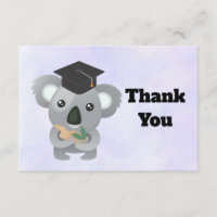 Cute Oso Koala en la licenciatura Gracias