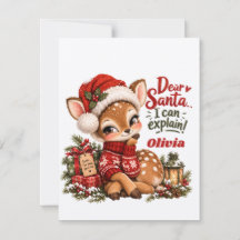 Cute Reno Personalizado Navidad Fiesta