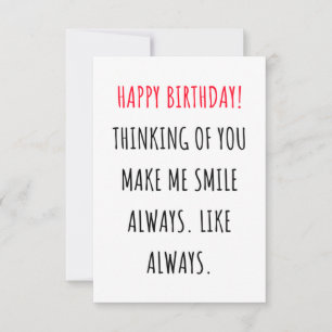 Tarjeta De Agradecimiento Cute romantic happy birthday card