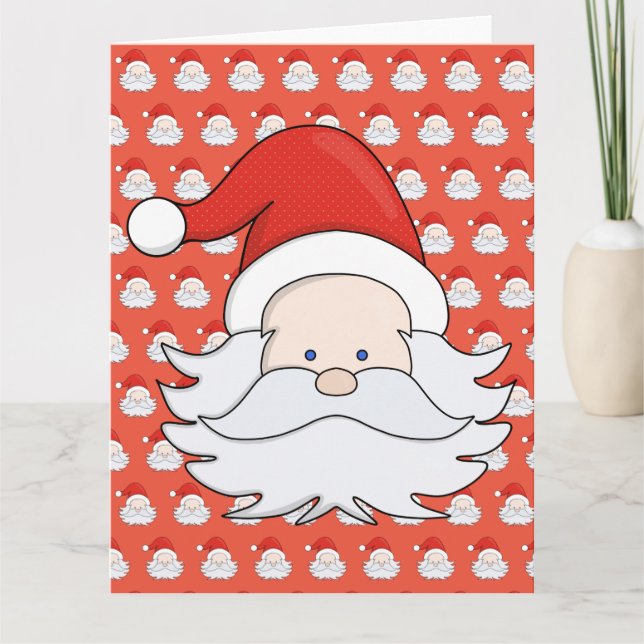Tarjeta De Agradecimiento Cute Santa Claus (Anverso)