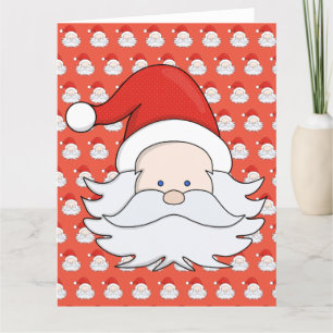 Tarjeta De Agradecimiento Cute Santa Claus