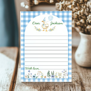 Tarjeta De Agradecimiento Cute Silly Goose Birday Time Capsule Card