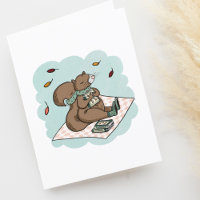 Cute Squirrel Book Lovers Blank