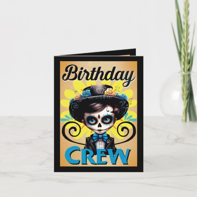 Tarjeta De Agradecimiento Cute Sugar Skull (Anverso)